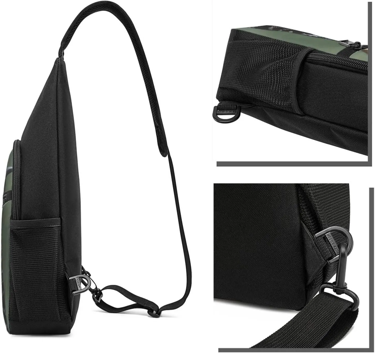 Crossbody Sling Backpack Sling Bag for Men Women Cross Chest Bag Shoulder Bag Woodpecker Travel Hiking Daypack