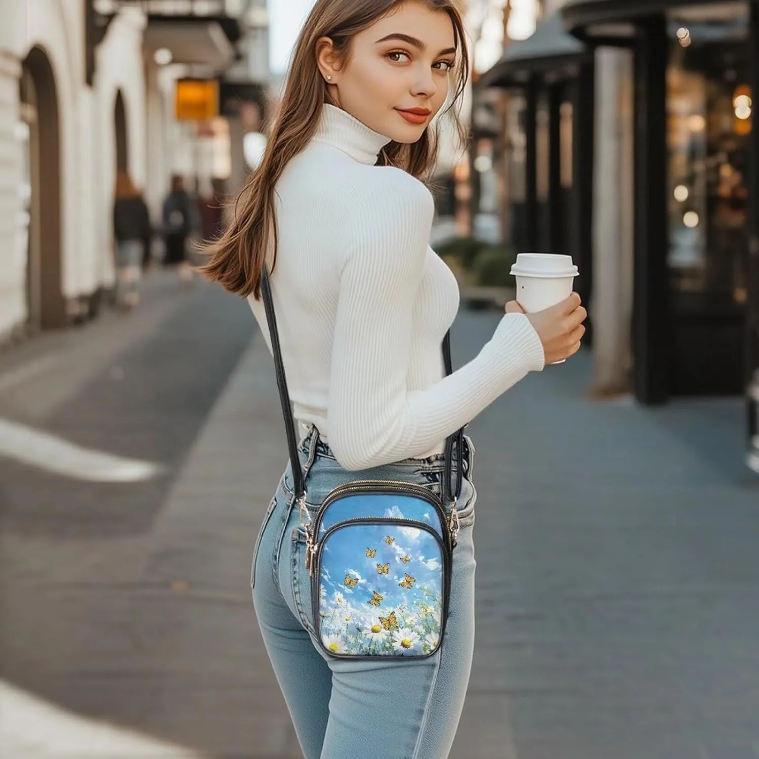 Crossbody Sling Bags for Women Crossbody Cell Phone Purse Wallet Sling Bag Shoulder Strap Lightweight Small Satchel