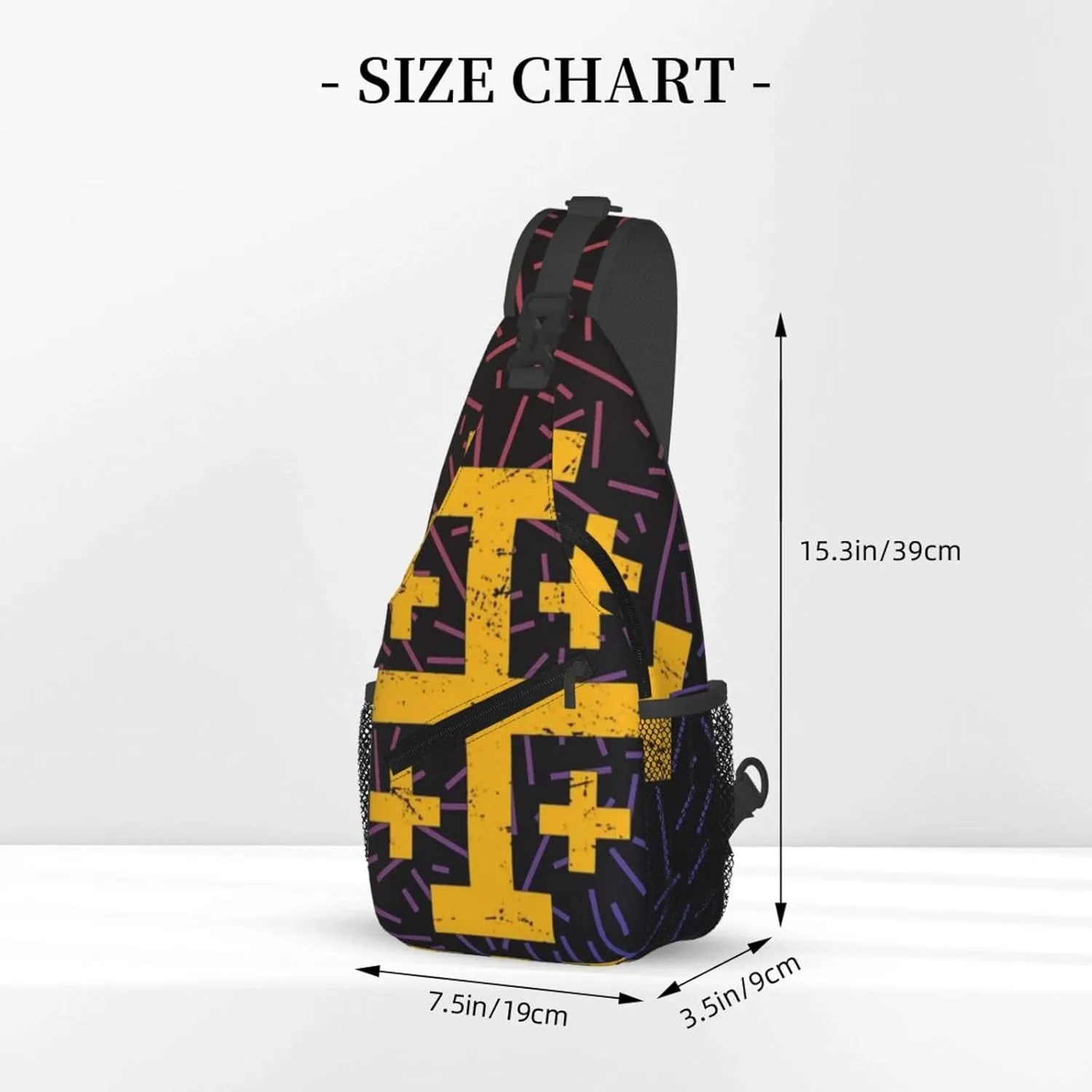 Crusader Cross Of Jerusalem Small Crossbody Backpack Sling Bag For Men Women Mini One Shoulder Chest Bags Gym Sport Travel Hiking Daypack