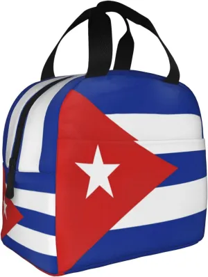 Cuba Flag Insulated Lunch Bag Reusable Lunch Box Thermal Cooler Tote Bag For Men Women Work Office Picnic Hiking Travel (Cuba Flag)
