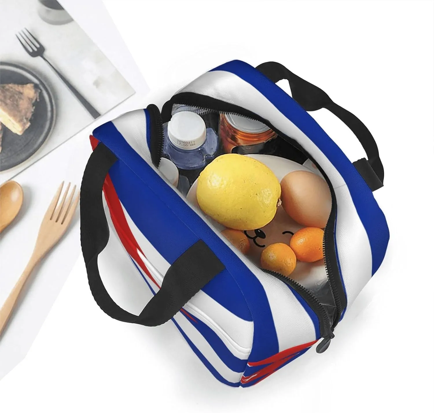 Cuba Flag Insulated Lunch Bag Reusable Lunch Box Thermal Cooler Tote Bag For Men Women Work Office Picnic Hiking Travel (Cuba Flag)