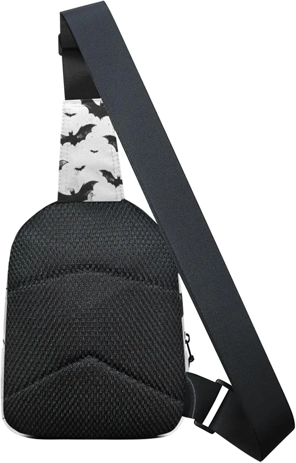 Custom Sling Bag Halloween Bat Cross Body Customize Chest Bag Scary Animals Daypack for Outdoors Travel Hiking Sports