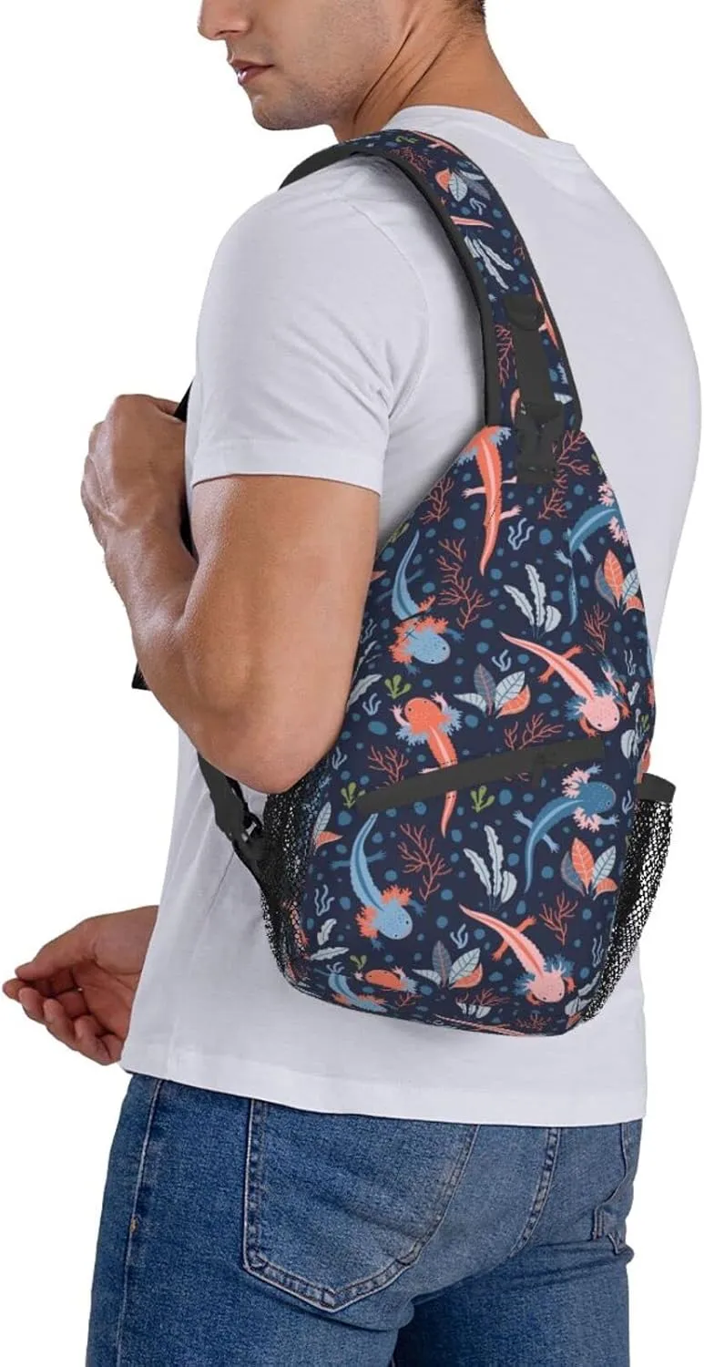 Cute Animal Sling Bag Crossbody Backpack Hiking Travel Daypack Chest Bag Lightweight Shoulder Bag For Women Men