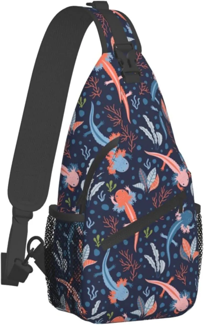 Cute Animal Sling Bag Crossbody Backpack Hiking Travel Daypack Chest Bag Lightweight Shoulder Bag For Women Men