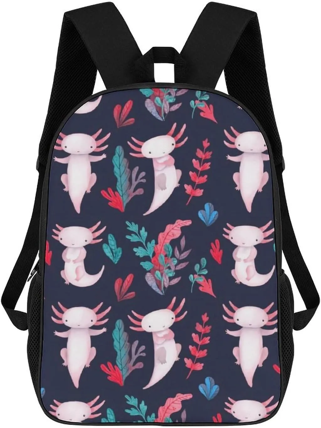 Cute Axolotl Backpack Lightweight Waterproof Backpacks Laptop Backpack for Unisex Casual Travel Daypacks Large Capacity