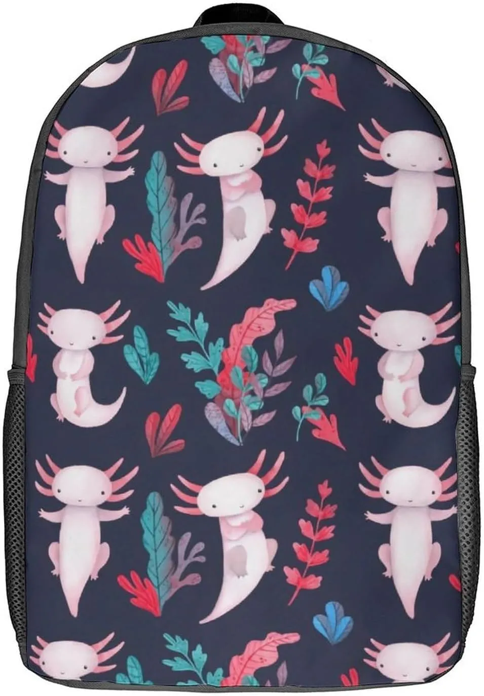 Cute Axolotl Backpack Lightweight Waterproof Backpacks Laptop Backpack for Unisex Casual Travel Daypacks Large Capacity