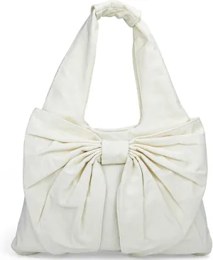 Cute Bow Canvas Tote Bag Purse for Women Bow Tote Bag Y2k Purses Cute Shoulder Handbag Travel Aesthetic Purse