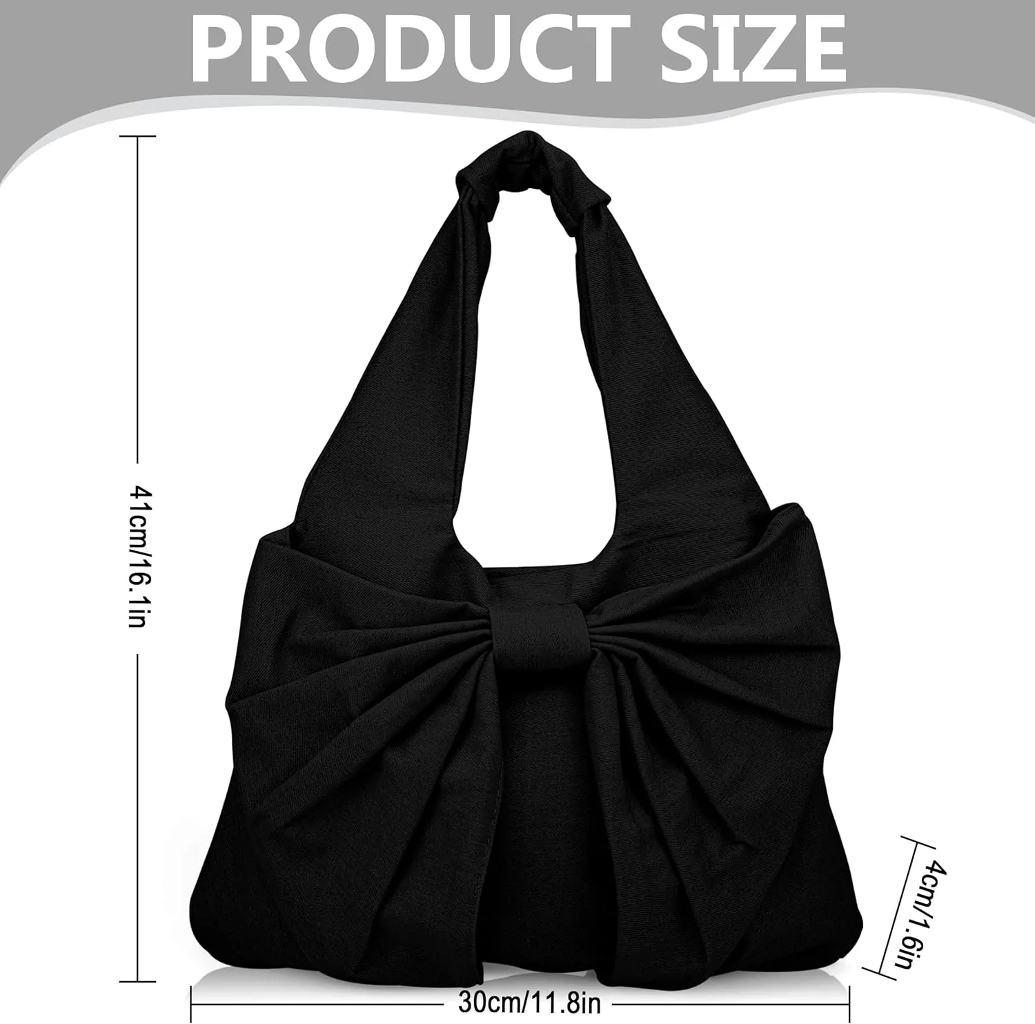 Cute Bow Canvas Tote Bag Purse for Women Bow Tote Bag Y2k Purses Cute Shoulder Handbag Travel Aesthetic Purse