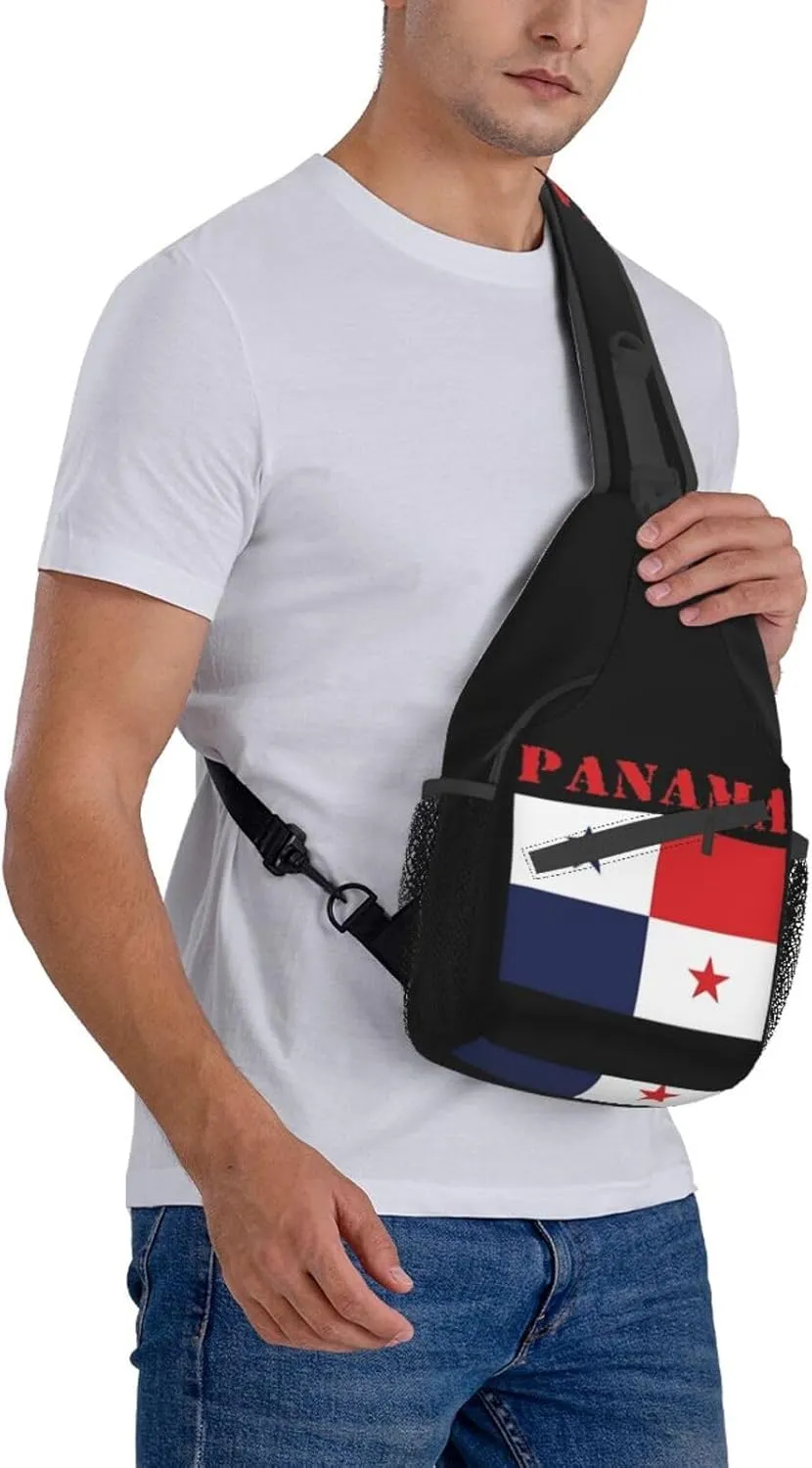Cute Flag Sling Bag Crossbody Backpack Patriotic Flag Travel Hiking Daypack Shoulder Chest Bag for Women Men