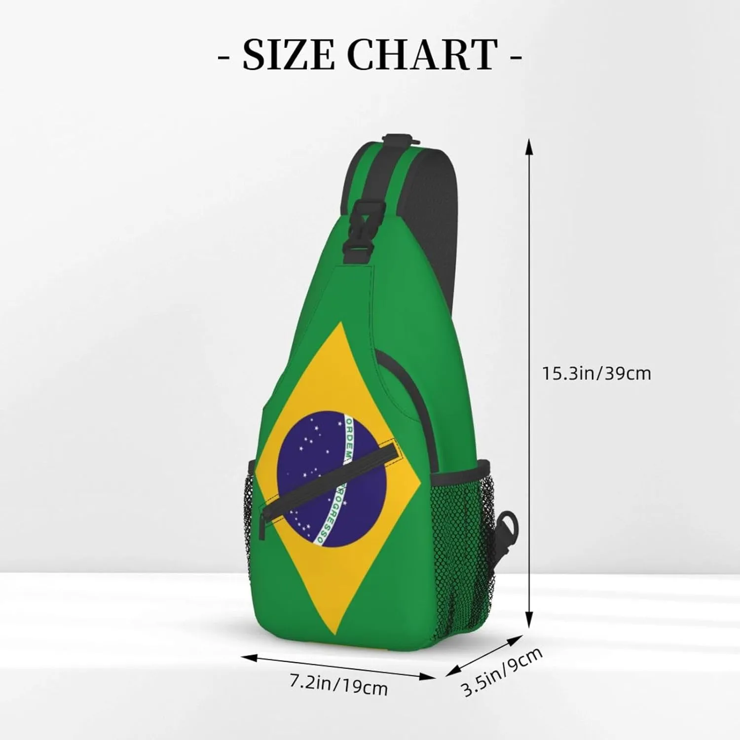 Cute Flag Sling Bag Crossbody Backpack Patriotic Flag Travel Hiking Daypack Shoulder Chest Bag for Women Men