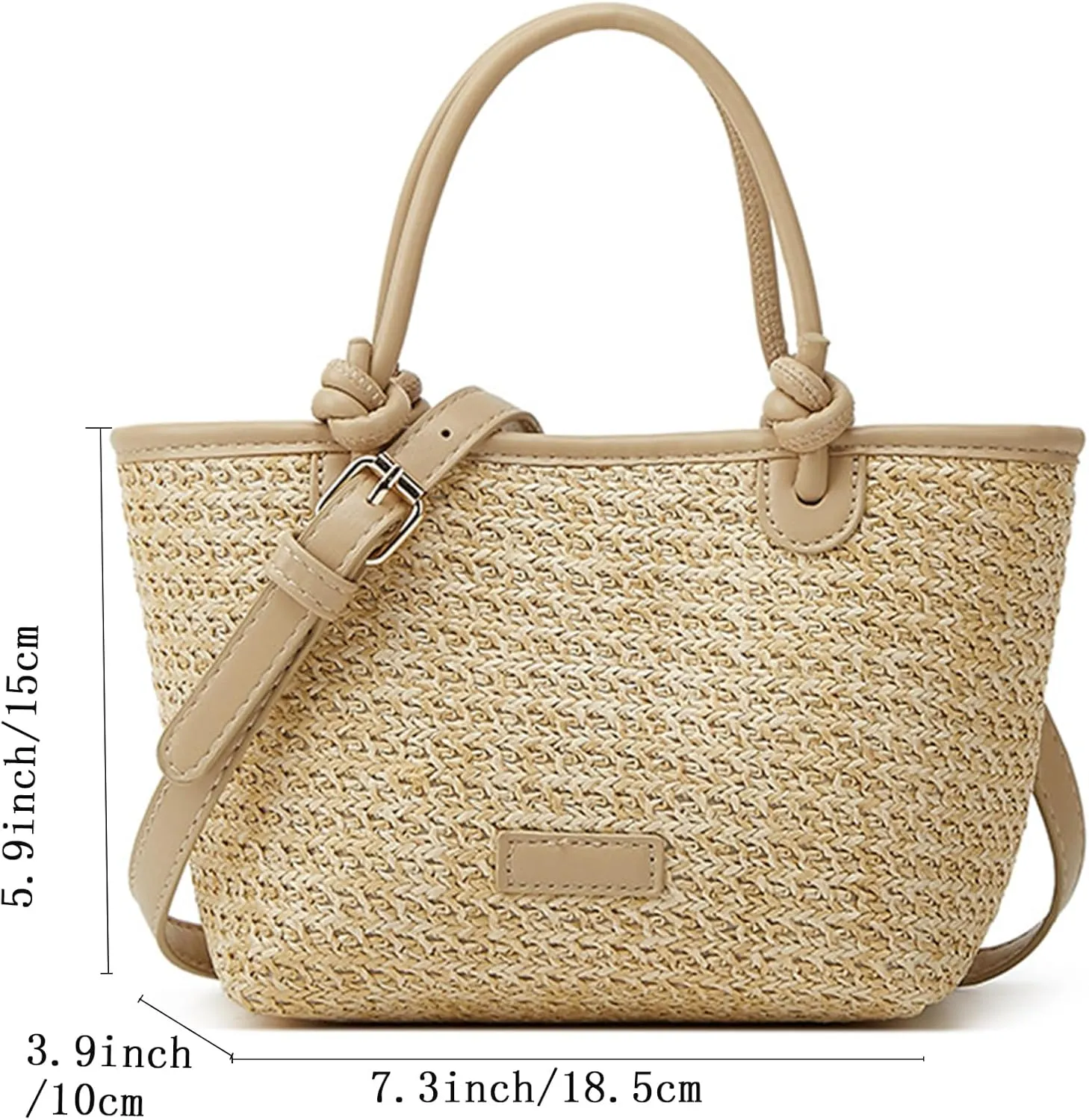 Cute Straw Fabric Tote Bag Purse for Women Straw Tote Bag Y2k Purses Shoulder Handbag