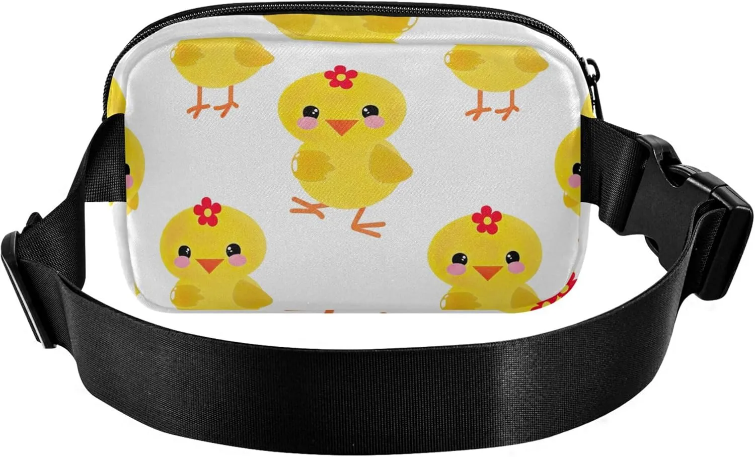 Cute Yellow Chickens Womens Fanny Pack Funky Belt Bag Hip Pack Waterproof Waist Pack for Women