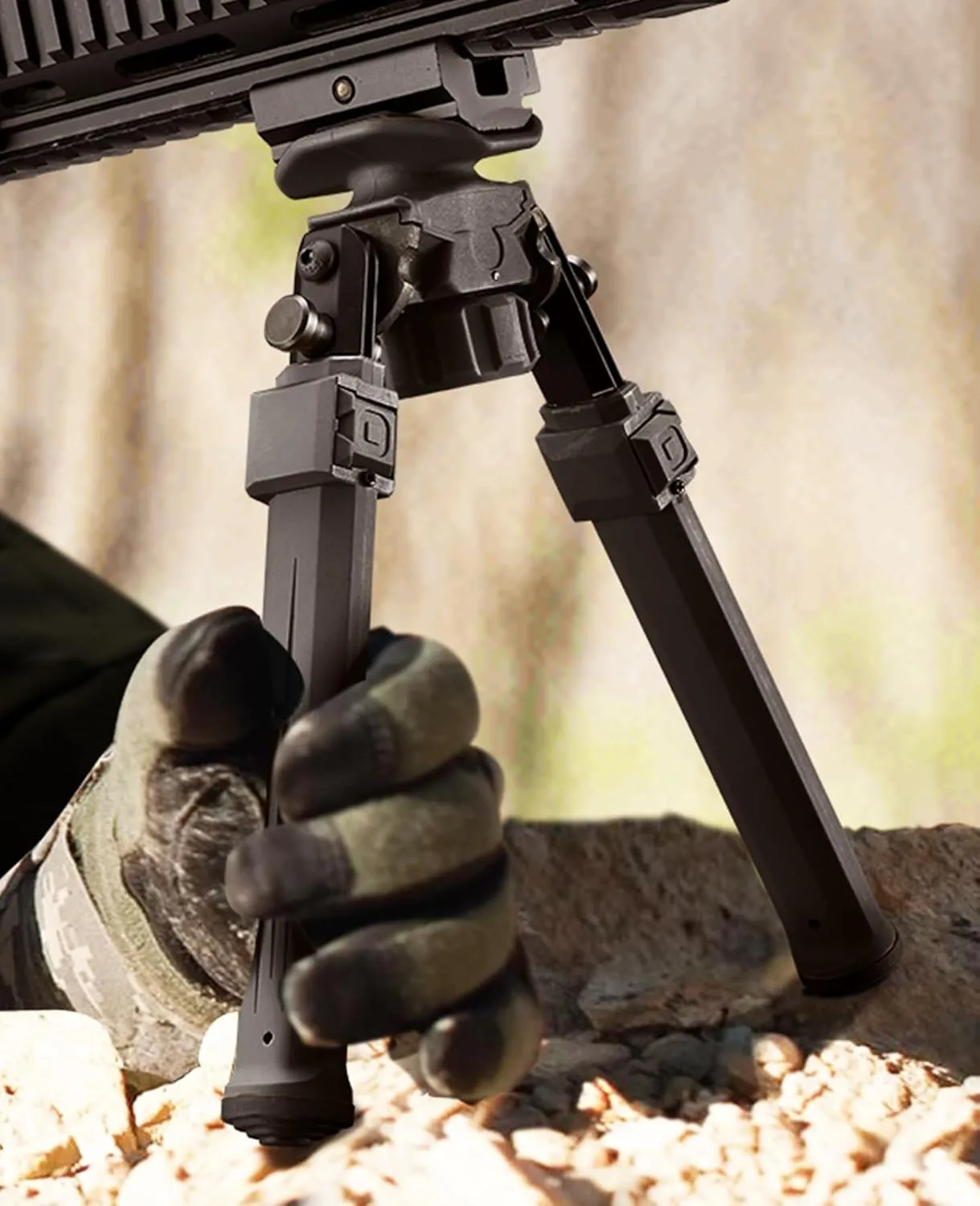 CVLIFE Bipod for Shooting and Hunting,Rifle Bipod Sling Mounting Bipod for Rifle Made of Lightweight High-Strength Polymer
