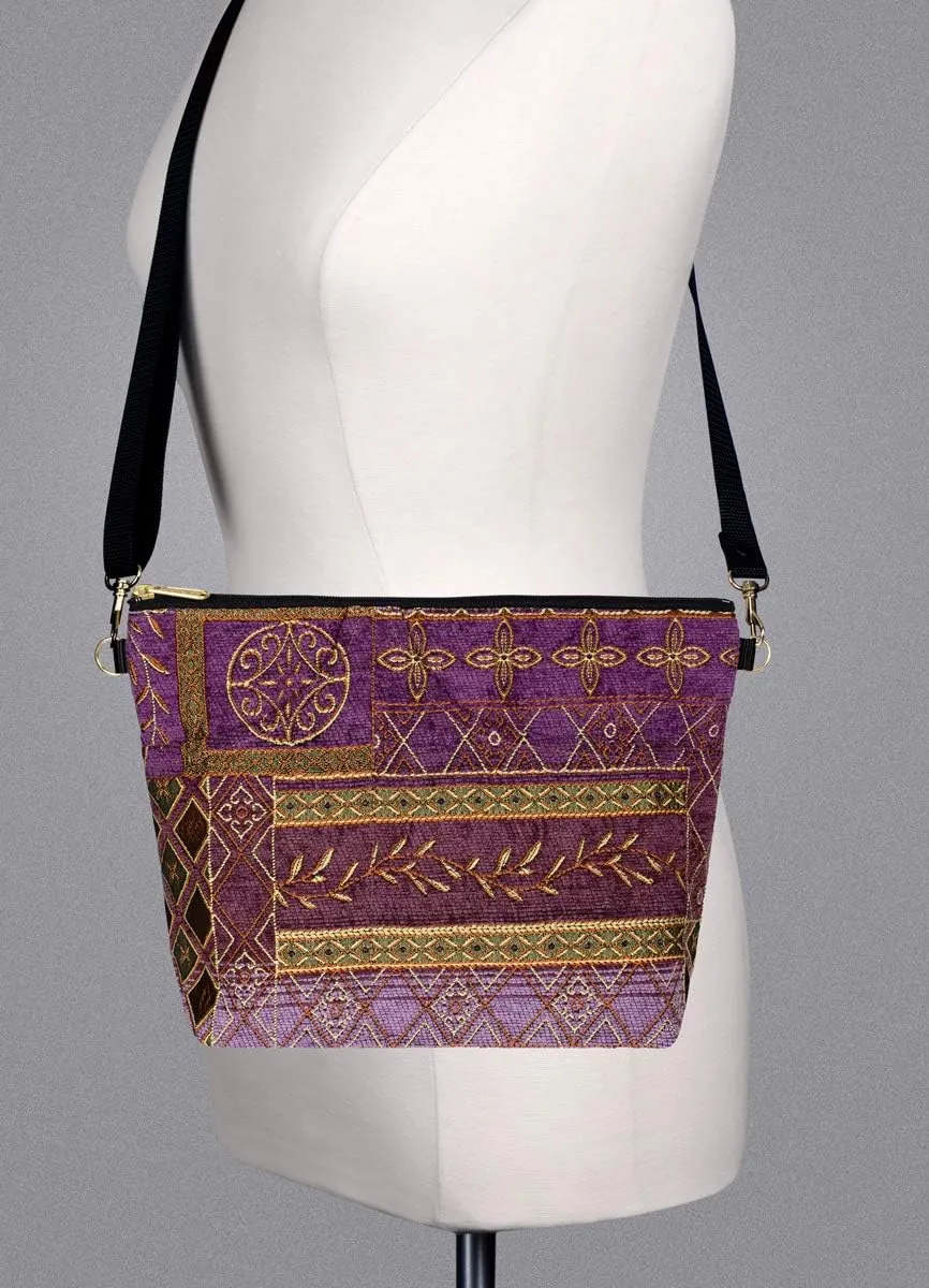 Danny K. Women's Tapestry Bag Shoulder Handbag, Large Zipper Purse Handmade in the USA