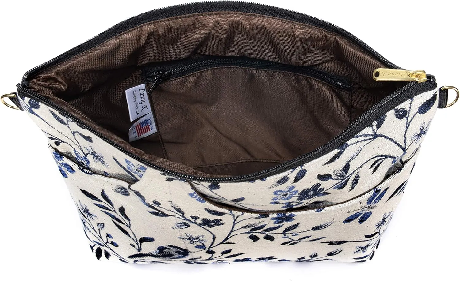 Danny K. Women's Tapestry Bag Shoulder Handbag, Large Zipper Purse Handmade in the USA