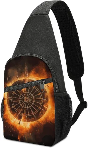 Dart Board Sling Bag Travel Sling Backpack Man Purse for Men Hiking Crossbody Bags Chest Bag Shoulder Chest Pack
