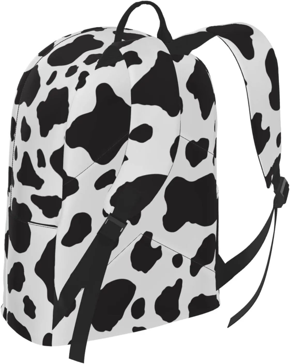 Delerain 16 Inch Backpack Cow Print Laptop Backpack School Bookbag Full Print Shoulder Bag Travel Daypack