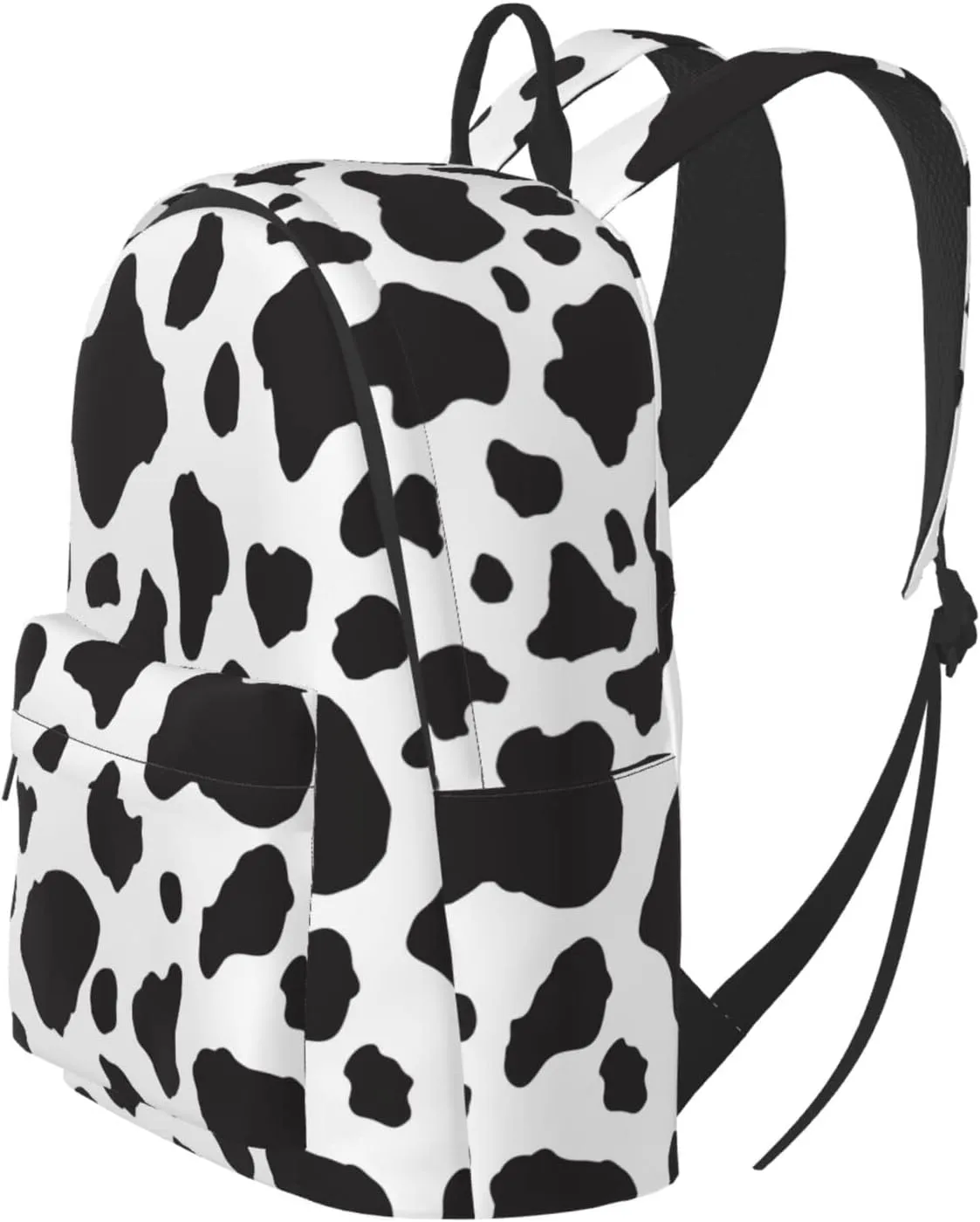 Delerain 16 Inch Backpack Cow Print Laptop Backpack School Bookbag Full Print Shoulder Bag Travel Daypack