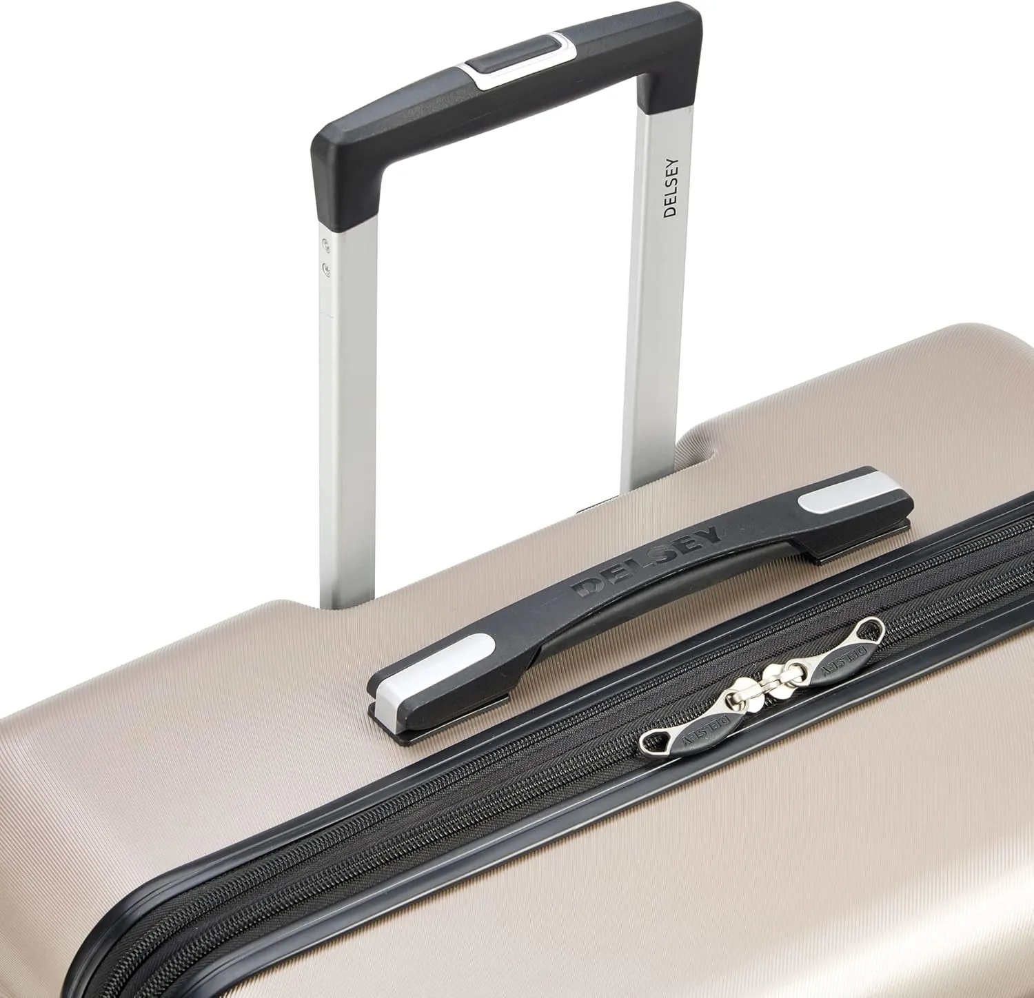 DELSEY PARIS Margot Hardside Luggage, Dual Wheel Spinners for Smooth Travel, Expandable with Spacious & Organizable compartments, Men and Women, Gold, Medium Check-In 24-Inch