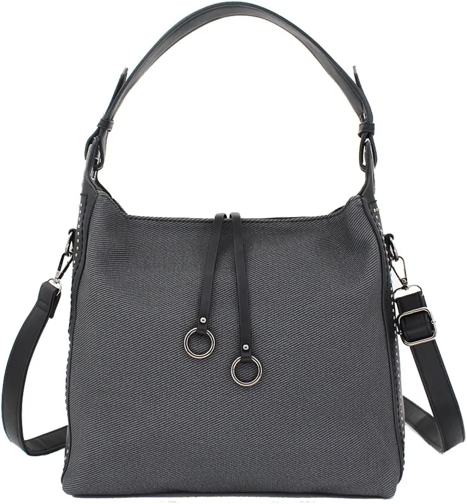 Designer Soft Leather Textured Large Capacity Shoulder Bag Trendy Crossbody Handbag For Women Bag Hobo Tote Purse