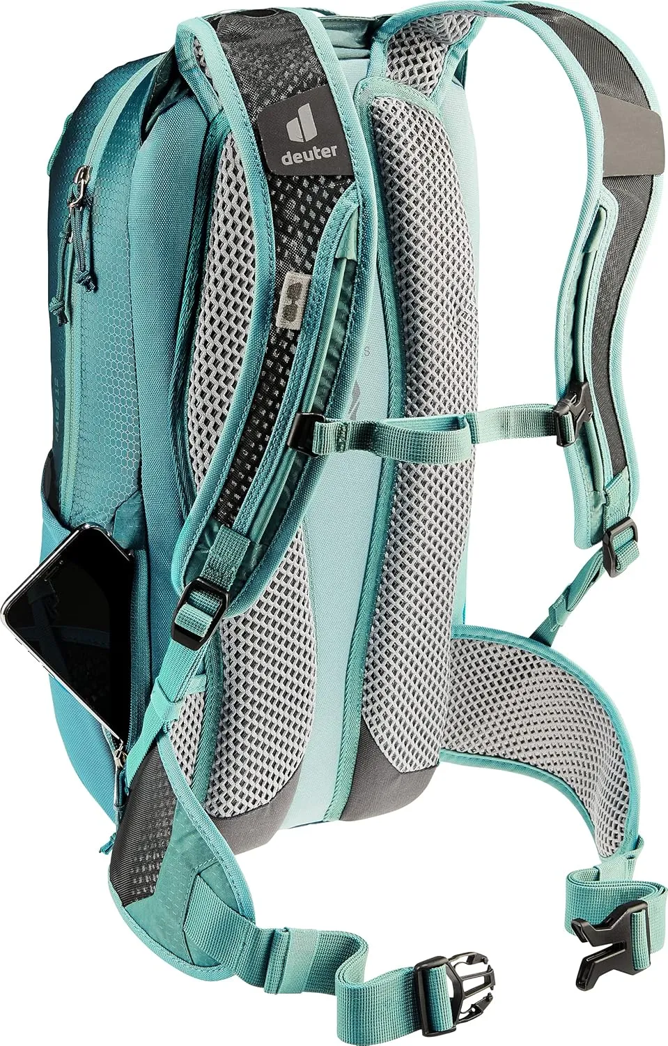 Deuter Race Mountain Biking, Gravel Biking Daily Commuting Backpack, Deepsea-jade, 12 L
