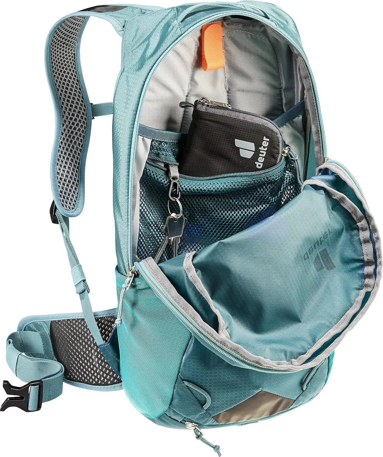 Deuter Race Mountain Biking, Gravel Biking Daily Commuting Backpack, Deepsea-jade, 12 L