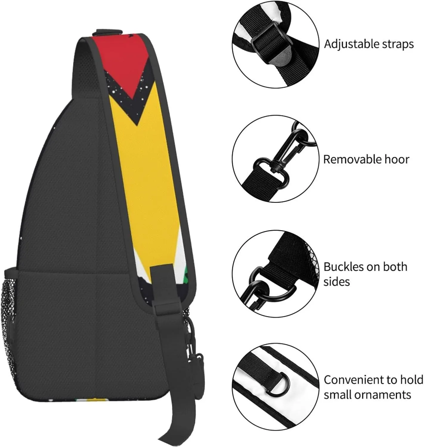 Dinosaur Crossbody Bags Men Cross Chest Bag Women Adjustable Sling Backpack Shoulder Bag