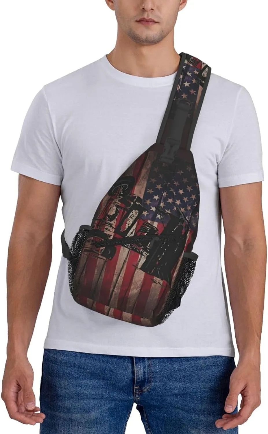 Dirt Track Racing Small Crossbody Backpack Sling Bag For Men Women Mini One Shoulder Chest Bags Gym Sport Travel Hiking Daypack