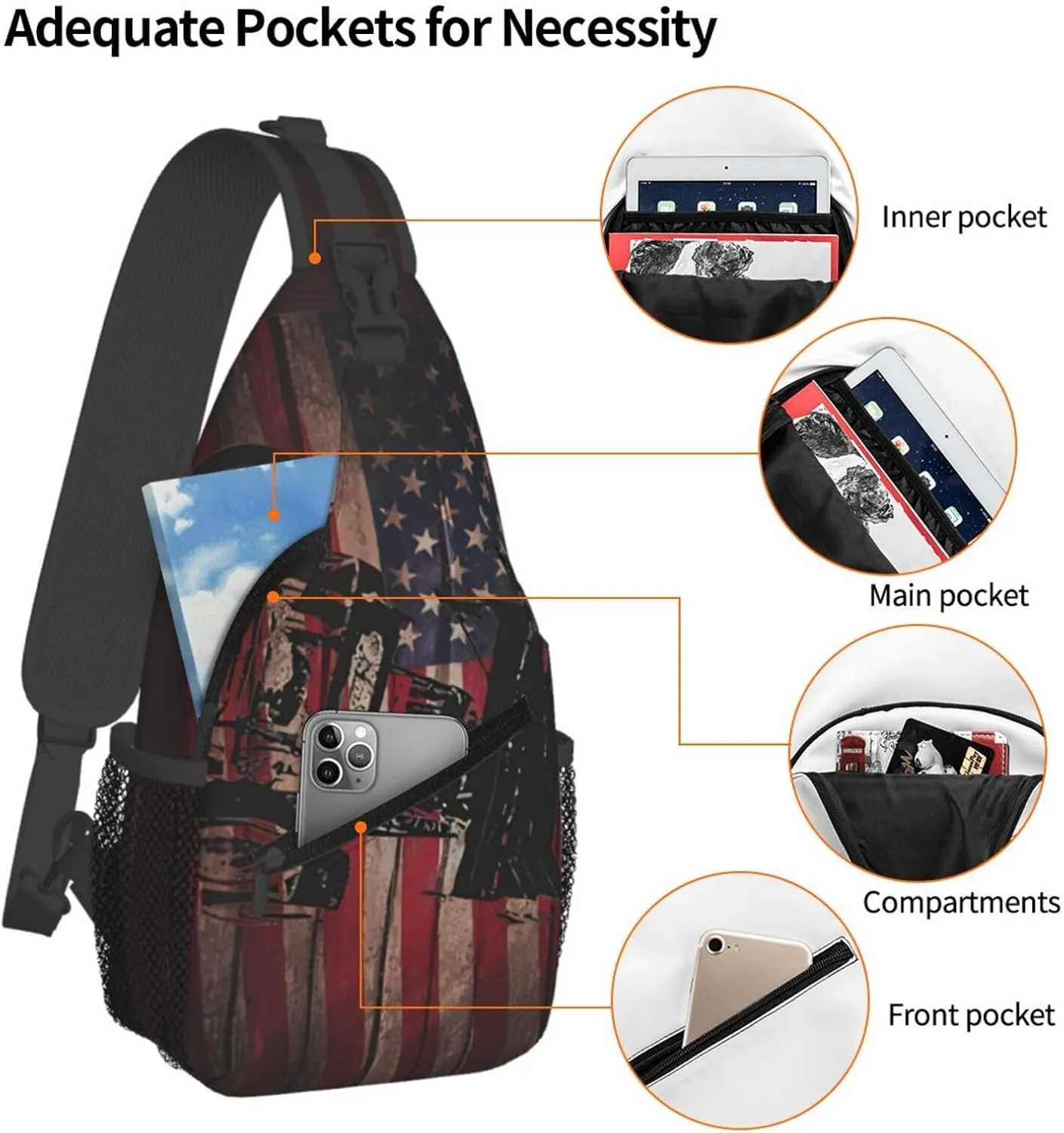 Dirt Track Racing Small Crossbody Backpack Sling Bag For Men Women Mini One Shoulder Chest Bags Gym Sport Travel Hiking Daypack