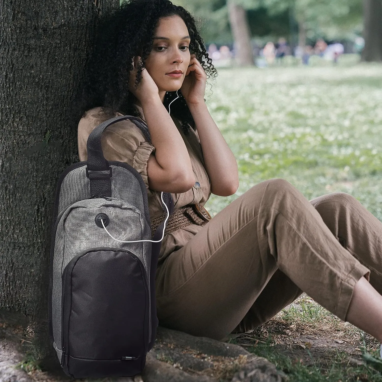 DISCOUNT PROMOS O Valley Crossbody Shoulder Bag Set of 6, Bulk Pack - Bring Everywhere You Go, Perfect for Travellers and Great for Everyday Use - Grey