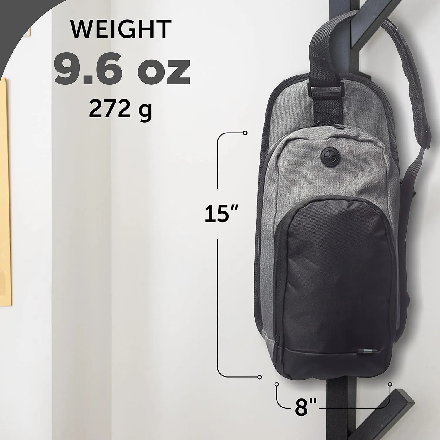 DISCOUNT PROMOS O Valley Crossbody Shoulder Bag Set of 6, Bulk Pack - Bring Everywhere You Go, Perfect for Travellers and Great for Everyday Use - Grey