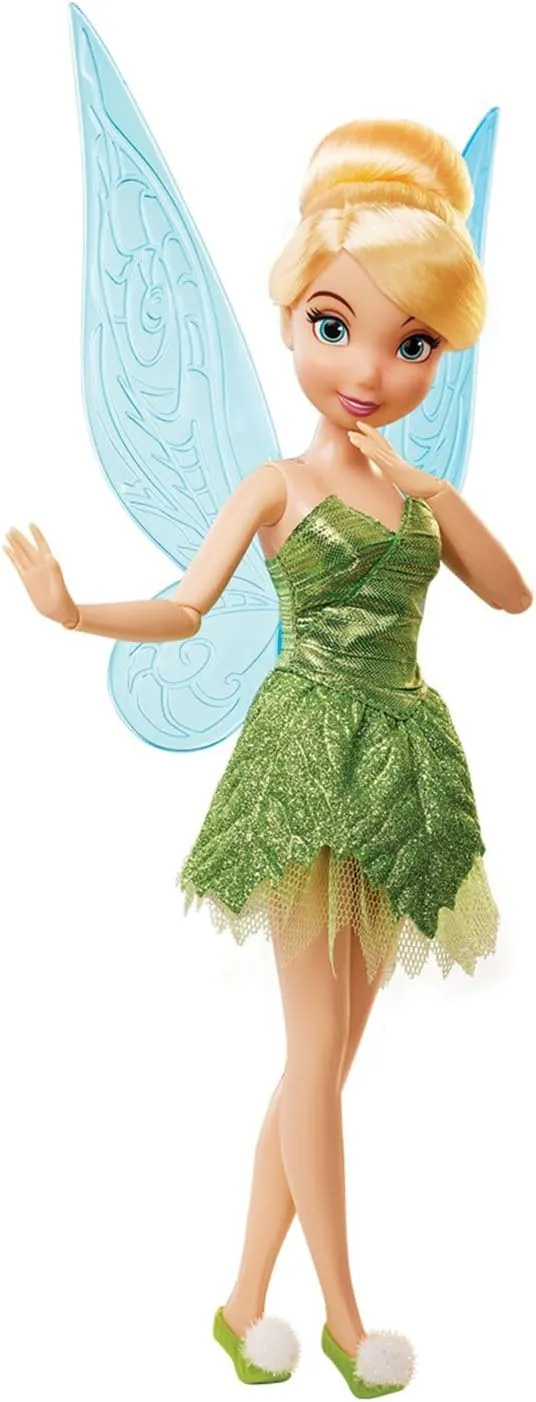 Disney Store Official Princess Story Doll - Tinker Bell from Peter Pan, 11 Inches, Includes Coloring Area and Additional Dress, Classic Outfit, Perfect for Girls