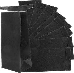 Disposing Emesis Bags 10pcs Black Self-sealing Vomit Bags Disposable Motion Sickness Pouches