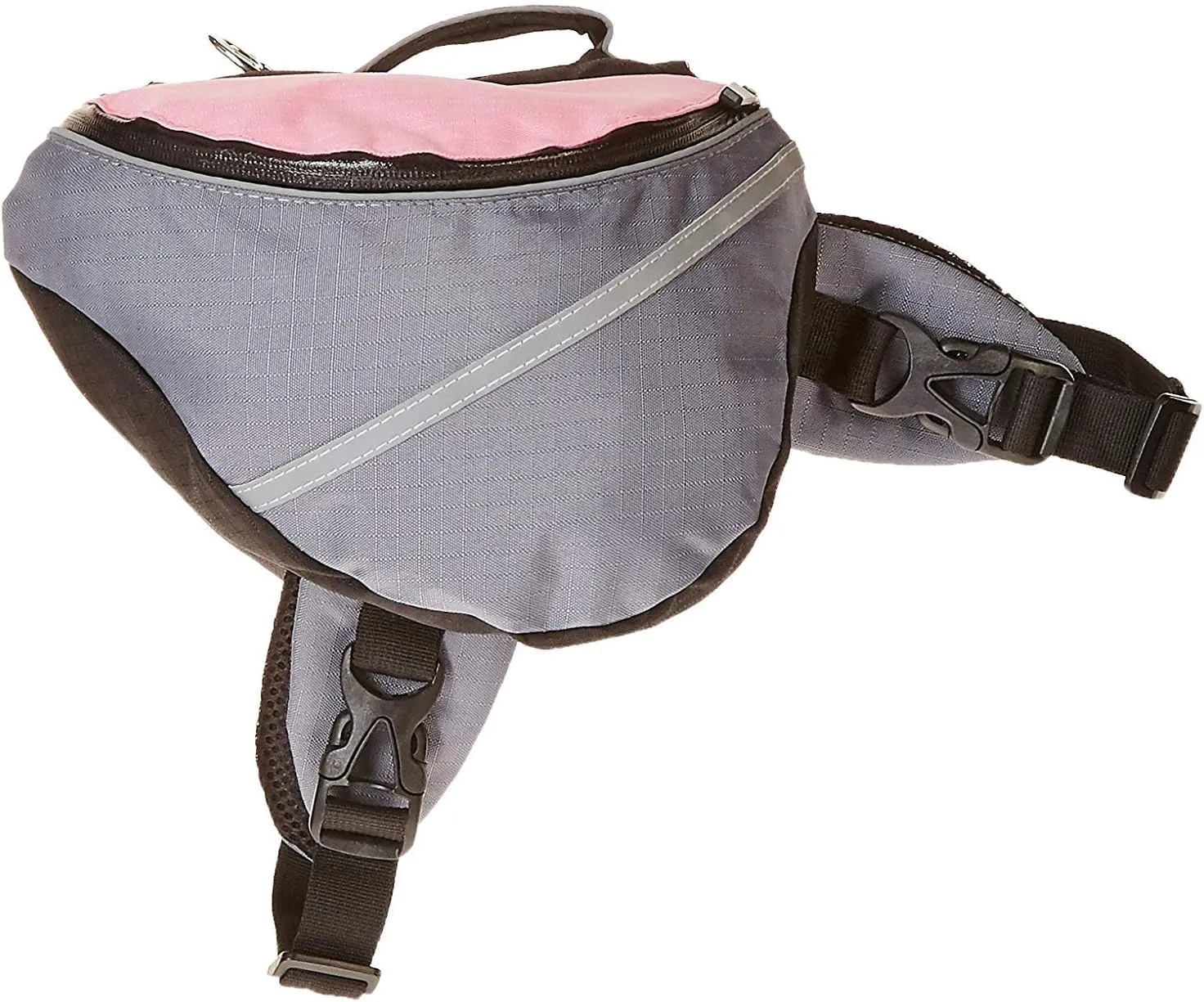 Doggles Dog Extreme Backpack, Gray/Pink, Small