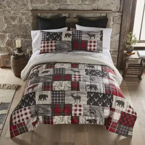Donna Sharp King Comforter Set - 3 Piece Set - Timber - King Comforter and Two Standard Pillow Shams - Machine Washable
