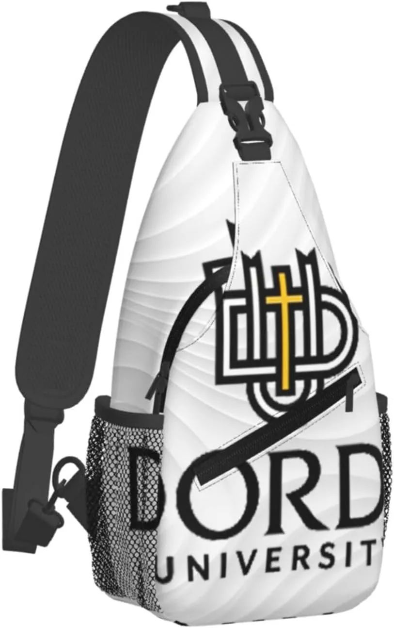 Dordt-University-Logo Small Crossbody Backpack Sling Bag For Men Women Mini One Shoulder Chest Bags Gym Sport Travel Hiking Daypack