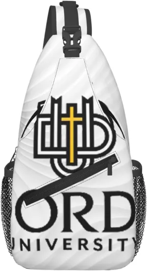 Dordt-University-Logo Small Crossbody Backpack Sling Bag For Men Women Mini One Shoulder Chest Bags Gym Sport Travel Hiking Daypack