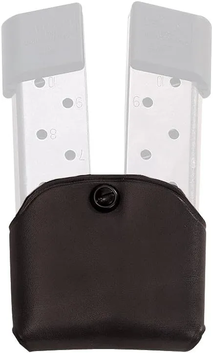 Double Magazine Pouch Single Stack Magazine Leather