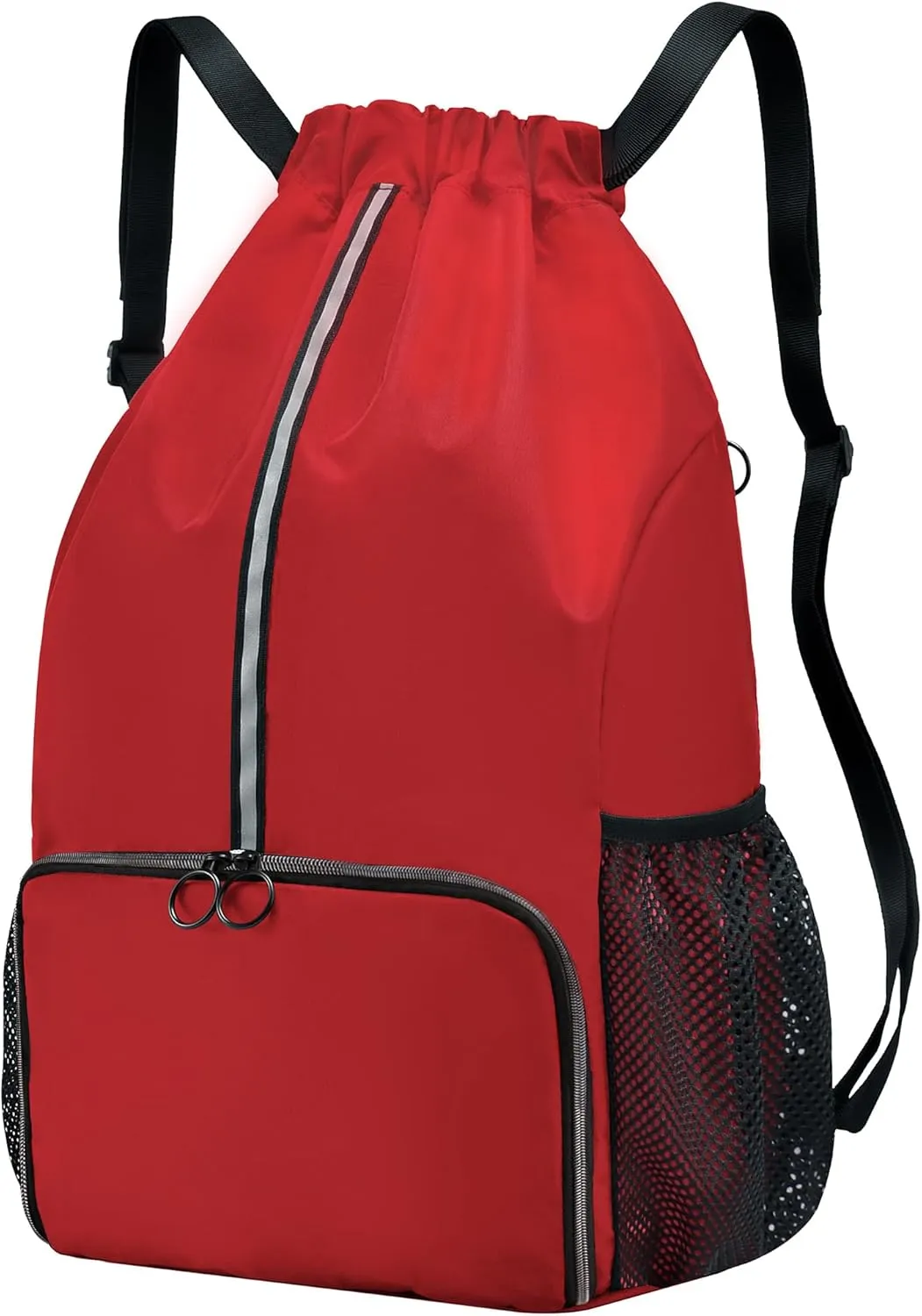 Drawstring Backpack Bag with Shoe Compartment, X-Large Gym, Beach, Sports Backpack for Women & Men