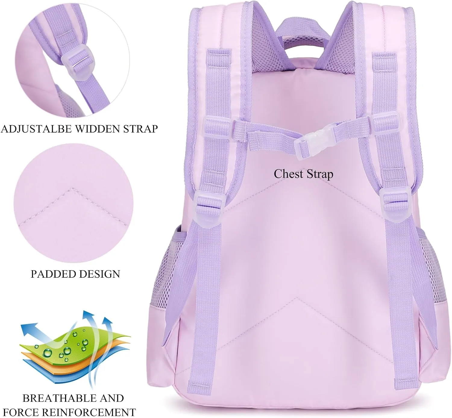 DSIUE Kids Backpack for Girls Mermaid Backpacks with Lunch Box Girls Backpack Set for Preschool Kindergarten Bookbag