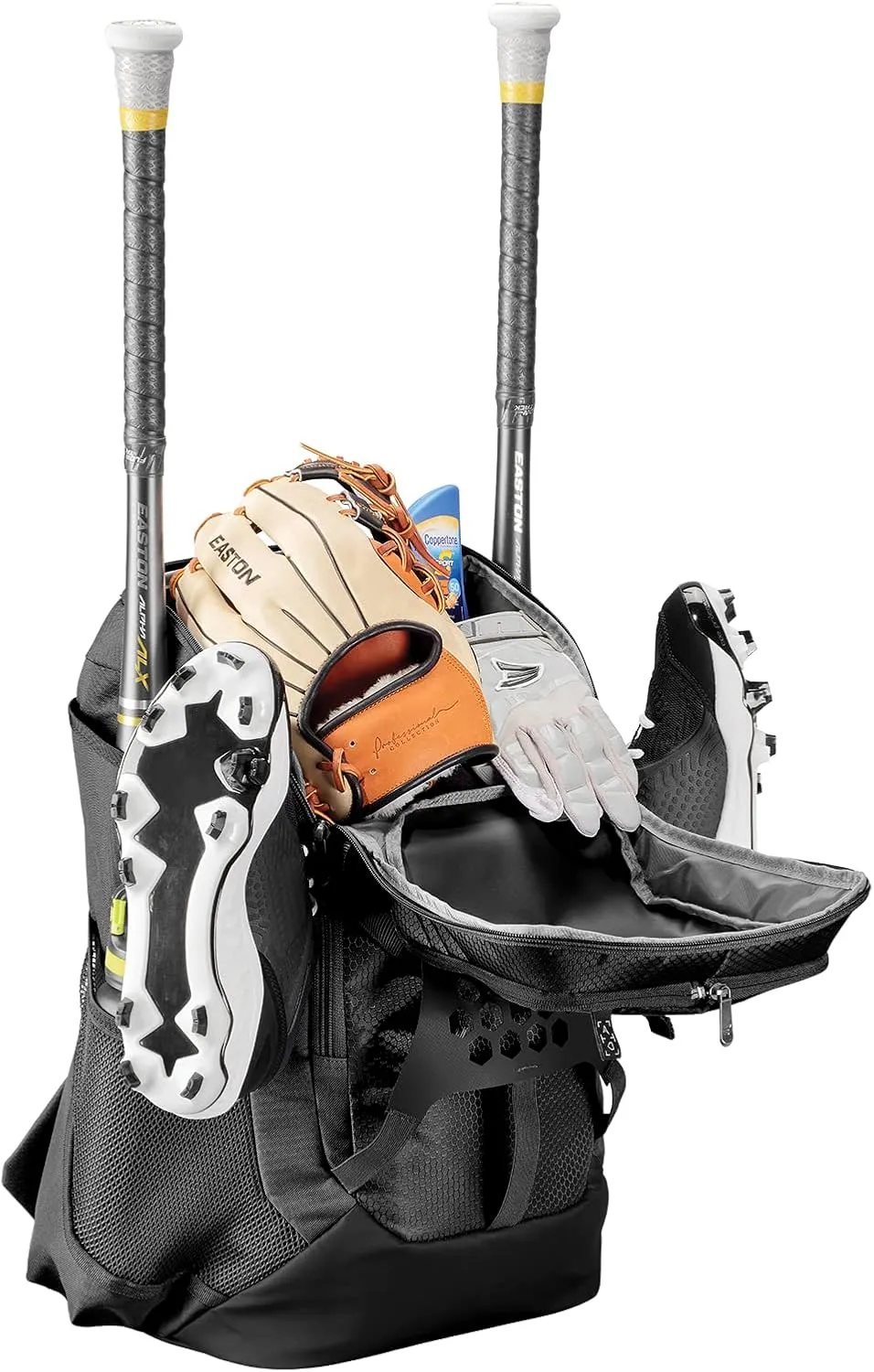 Easton Walk-off NX Backpack Equipment Bag | Adult | Baseball & Fastpitch Softball | Team Logo Panel | Multiple Colors