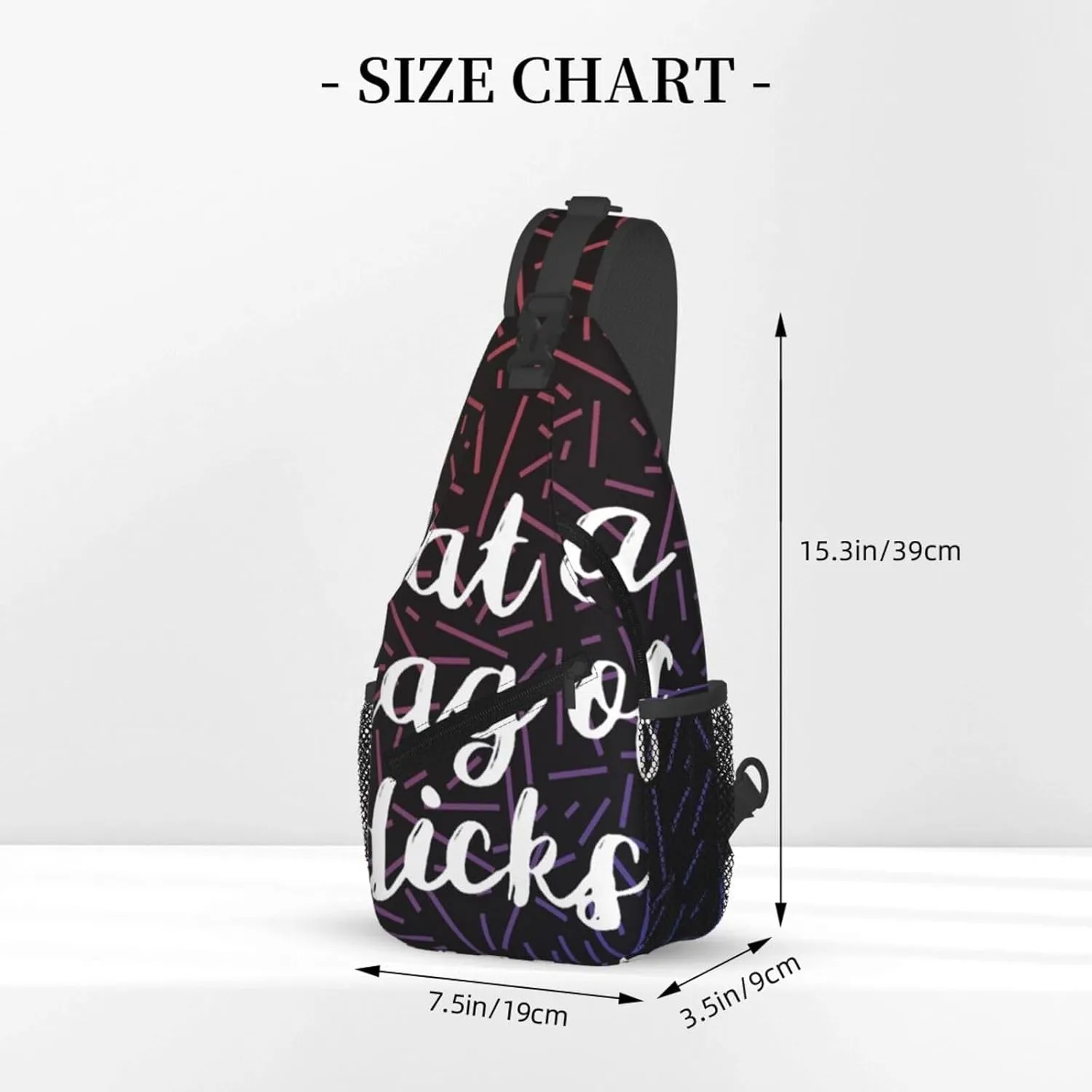 Eat A Bag Of Dicks Crossbody Backpack Chest Shoulder Bag Lightweight One Strap Travel Hiking Daypack