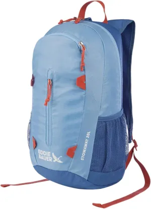 Eddie Bauer Stowaway Packable Backpack-Made from Ripstop Polyester, Coast Blue, 20L