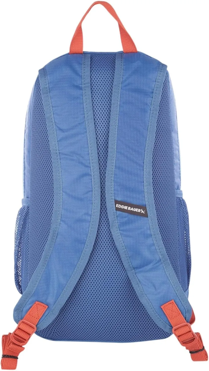 Eddie Bauer Stowaway Packable Backpack-Made from Ripstop Polyester, Coast Blue, 20L