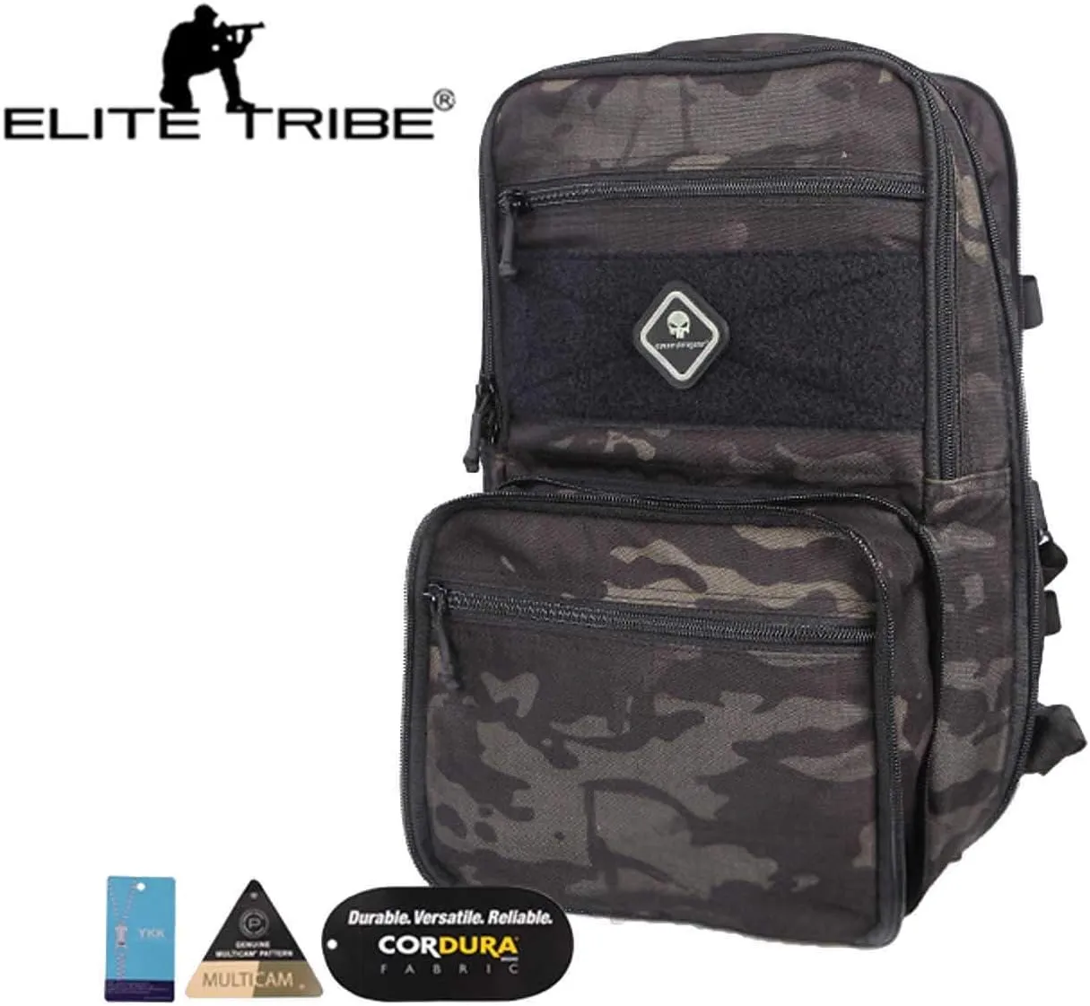 Emerson Tactical Hydration Backpack Molle Pouch Military Travel Multi-purpose Shoulder Bag (Multicam Black)