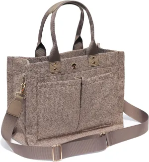 ESVAN Tote Bag for Women Purse Crossbody Bags for Work Diaper Travel Messenger Laptop Bag Handbags