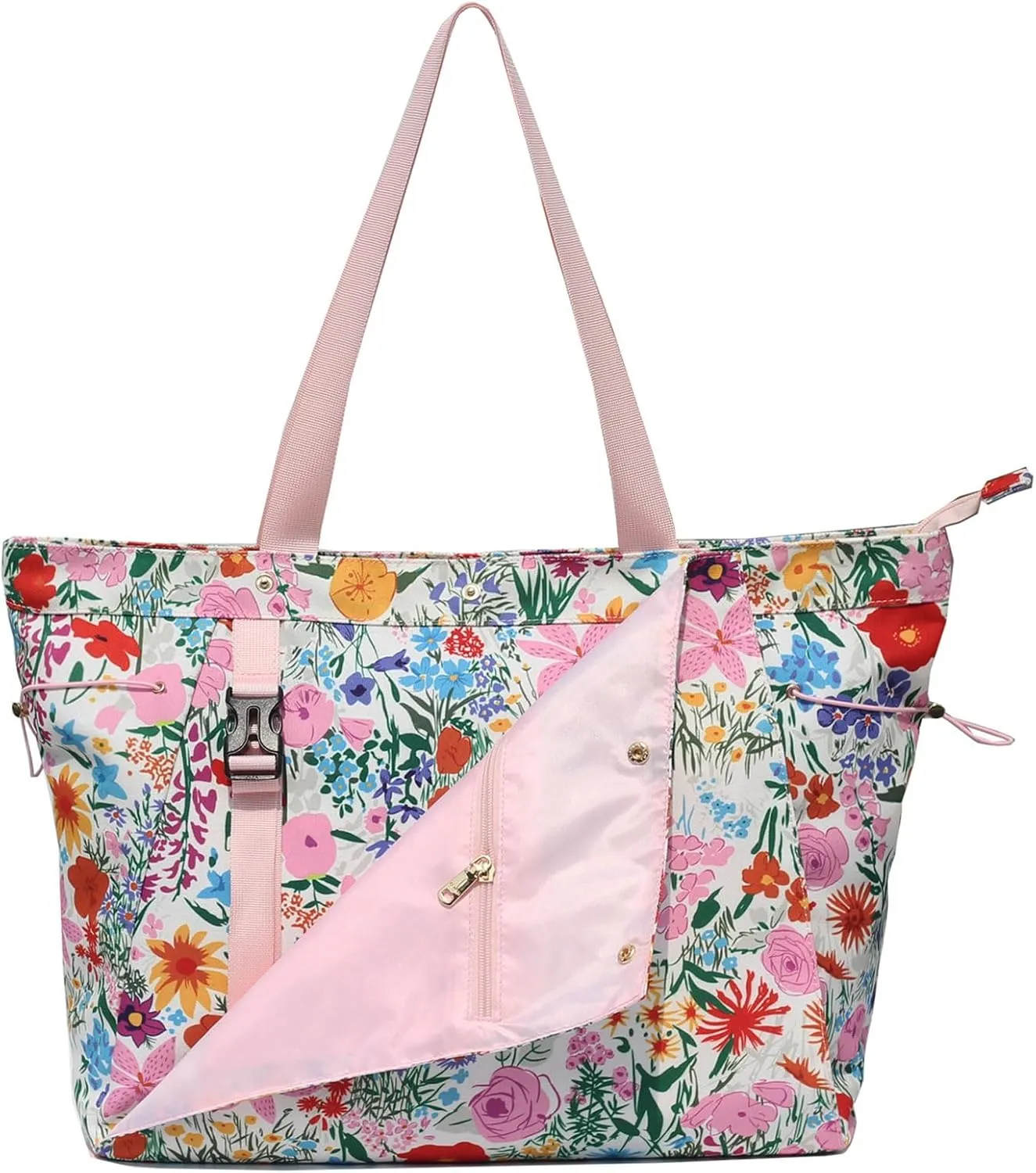 ESVAN Yoga Mat Bag, Gym Bag Tote Bag with Multi Pockets For Women Drawstring Yoga Mat Carrier Pilates Travel Workout Office