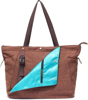 ESVAN Yoga Mat Bag, Gym Bag Tote Bag with Multi Pockets For Women Drawstring Yoga Mat Carrier Pilates Travel Workout Office