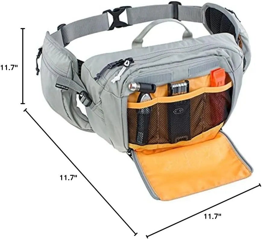 EVOC Hip Pack 3, Carbon Grey/Chilli Red, 28 x 18 x 8 cm