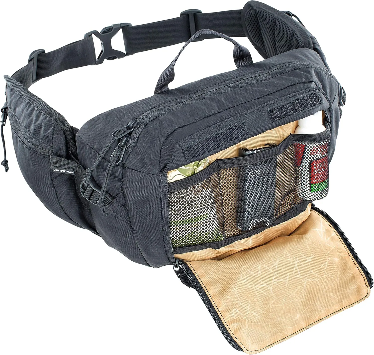 EVOC Hip Pack 3, Carbon Grey/Chilli Red, 28 x 18 x 8 cm